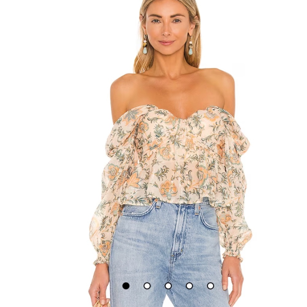 House of Harlow 1960 x REVOLVE Burna Blouse in Paisley Floral Multi